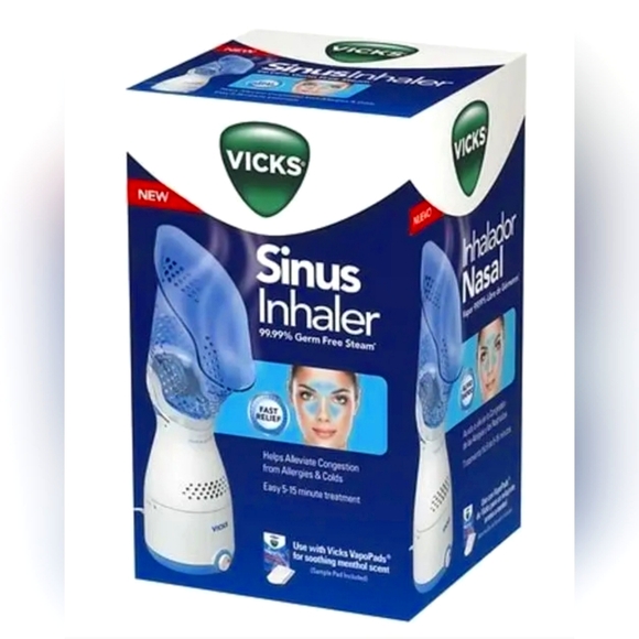 🆕️ VICKS Steam Inhaler - Non Medicated Steam RELIEF EASY 5-15 Minute Treatment - Picture 1 of 8